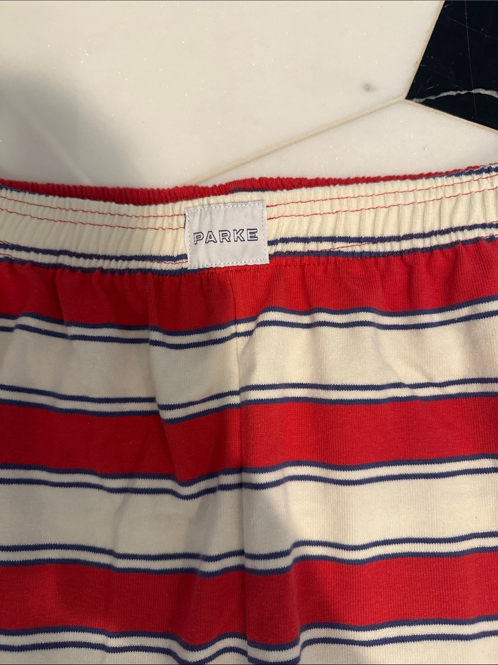 Parke Coastal Cotton Boxer Pants - Lighthouse Stripe - Picture 3 of 6